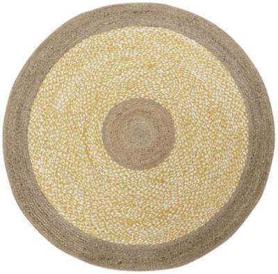 Mumbai Brown Round Jute Rug 148cm X 148cm