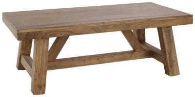 Product photograph of Brown Acacia Wood Coffee Table from Choice Furniture Superstore