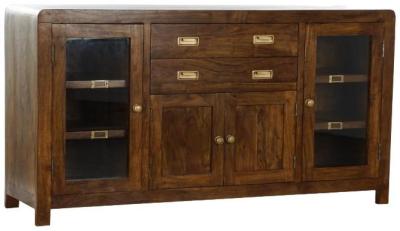 Mars Brown Acacia Wood 150cm Medium Sideboard 4 Doors