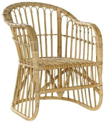 Set Of 2 Skylar Light Brown Rattan Outdoor Armchair