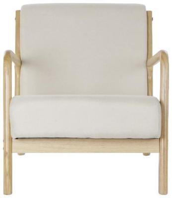 Scandi Beige Fabric Armchair