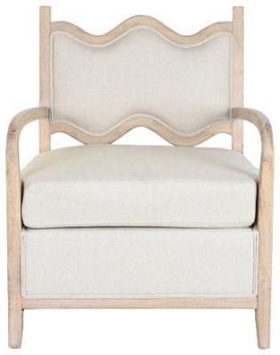 Beige Fabric Armchair