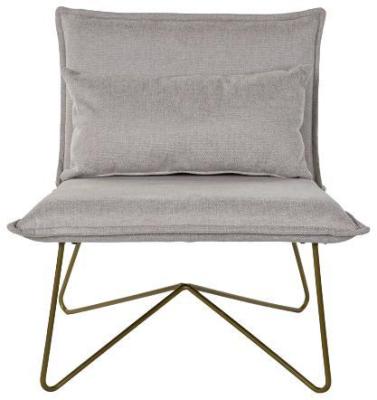 Product photograph of Terra Grey Fabric Lounge With Gold Hairpin Legs from Choice Furniture Superstore