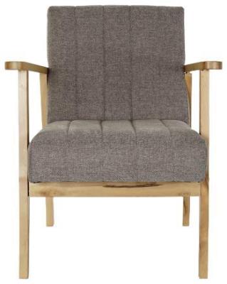 Sixties Beige Fabric Armchair