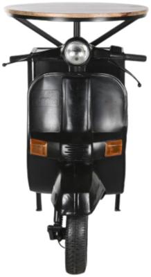 Loft Black And Brown Motorcycle Metal Table