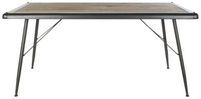 Loft Natural Metal 6 Seater Dining Table