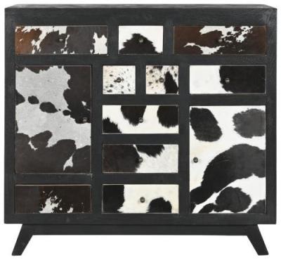 African Black Mango Wood Multi Drawer Chest