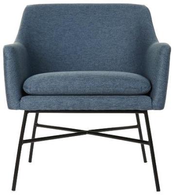 Scandi Blue Fabric Armchair