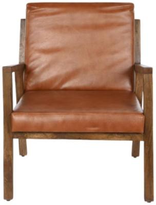 Brown Leather Armchair