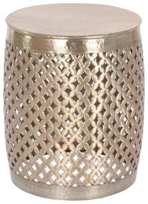 Indian Golden Metal Side Table