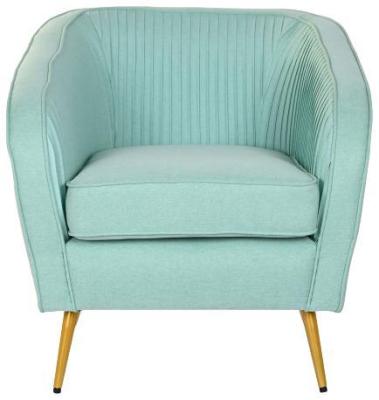 Golden Fabric Armchair