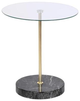 Modern Golden Metal Side Table