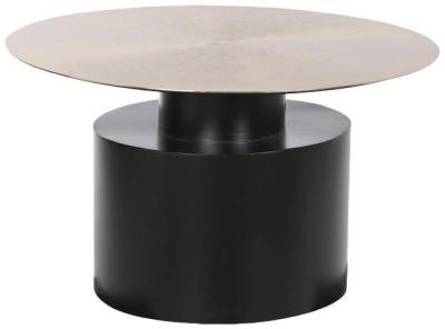 Modern Golden And Black Metal Side Table