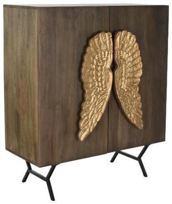 Brown Mango Wood 100cm Small 2 Door Sideboard