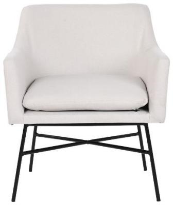 Scandi Greig And Black Fabric Armchair