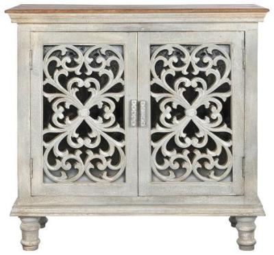 Grey Mango Wood Small 2 Door Sideboard