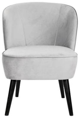 Product photograph of Grey Velvet Fabric Armless Chair from Choice Furniture Superstore