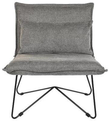 Product photograph of Terra Grey Fabric Lounge With Black Hairpin Legs from Choice Furniture Superstore