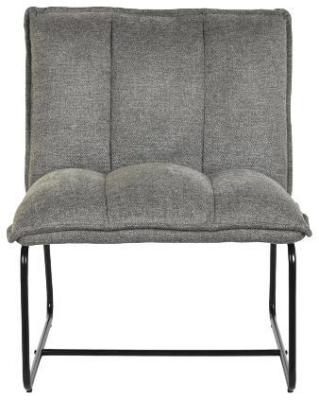 Terra Grey Lounge Chair With Black Legs