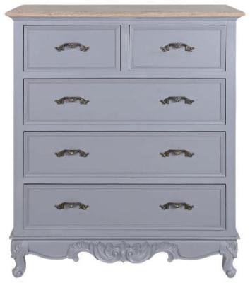 Traditional Grey Wood 23 Drawer Chest