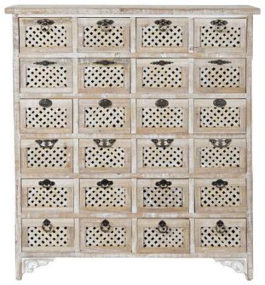 Cottage Light Brown Multi Drawer Wide Chest