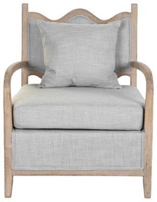 Light Grey Fabric Armchair