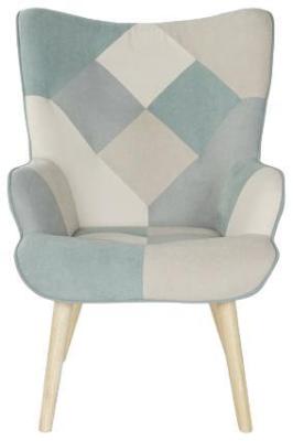 Scandi Mint Green Fabric Armchair