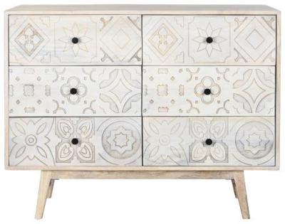 Arabian Natural 6 Drawer Chest