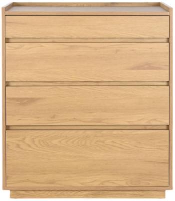 Modern Natural 4 Drawer Chest