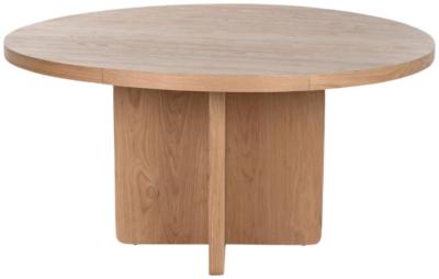 Tropical Natural Wood 6 Seater Round Dining Table