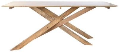 Modern Natural Mango Wood 6 Seater Dining Table