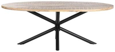 Vintage Natural Mango Wood 8 Seater Dining Table