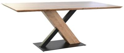 Modern Acacia Wood 8 Seater Dining Table