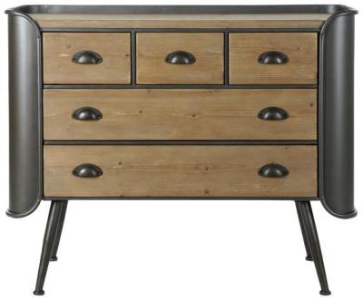 Loft Wooden 5 Drawer Chest