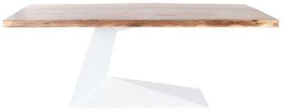 Modern Natural And White 8 Seater Dining Table