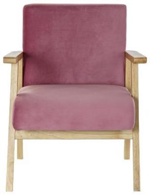 Sixties Pink Fabric Armchair