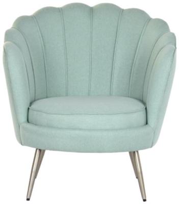 Product photograph of Alma Green Fabric Armchair from Choice Furniture Superstore