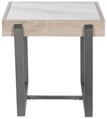 Urban White Metal Side Table