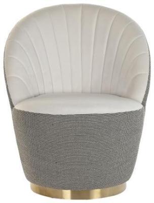 Product photograph of White Fabric Cocktail Chair from Choice Furniture Superstore