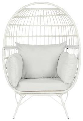 Garden White Wood Occassional Armchair