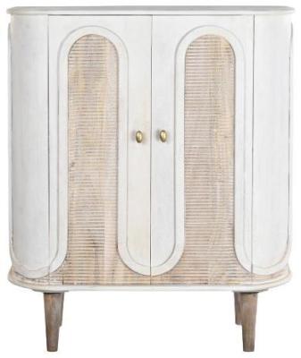 White Mango Wood Small 2 Door Sideboard