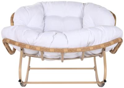 White Rattan Rocking Chair