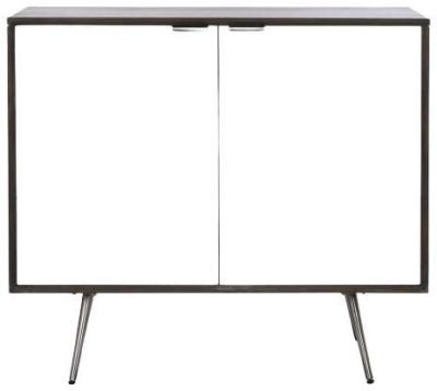 White Mango Wood 90cm Small 2 Door Sideboard