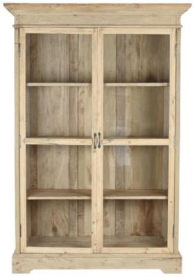 Recicled Wood 2 Door Display Cabinet