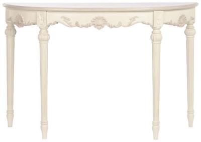 Romantic Beige Mango Wood Console Table