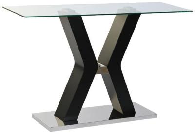 Modern Glass Top Console Table