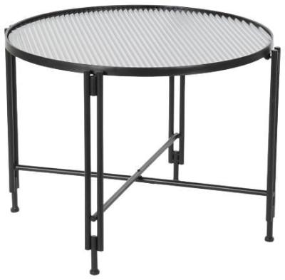 Loft Black Metal Round Coffee Table