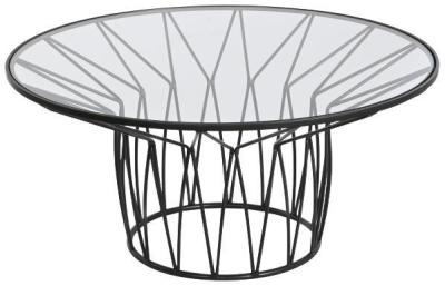 Urban Glass Top Round Coffee Table