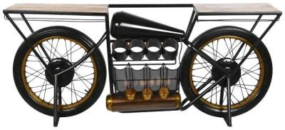 Product photograph of Douglas Black Metal Bicycle Console Table from Choice Furniture Superstore