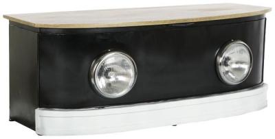 Loft Black Mango Wood Spotlights Coffee Table